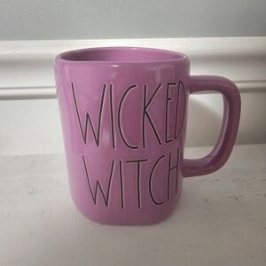 Rae Dunn Vintage Halloween Mug Purple Wicked Witch